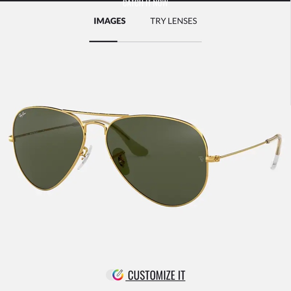 Ray Ban classic aviators – standard size